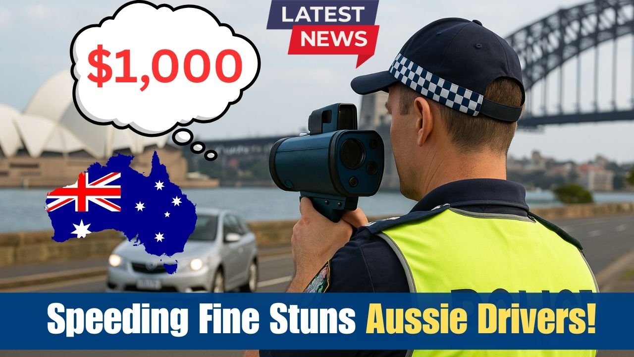 Australia’s New $1,000 Speeding Fine – Drivers Over 45km/h Face Harsh Penalties