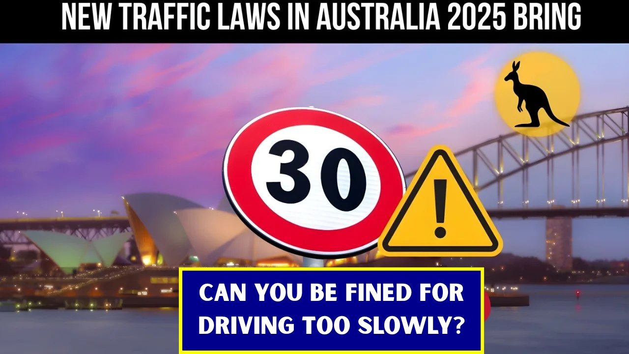 Australia Traffic Rules 2025 – Can You Be Fined for Driving Too Slowly?