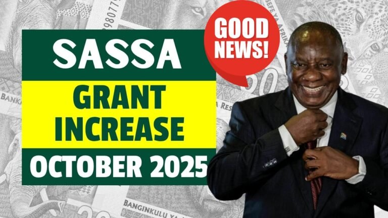 SASSA Social Grants Payment Schedule Oct 2025: Know Amount & Payout Dates