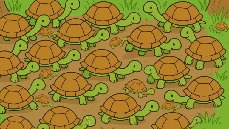 Can You Do It? Find the Hidden Snake Among Turtles in This 5-Second Challenge